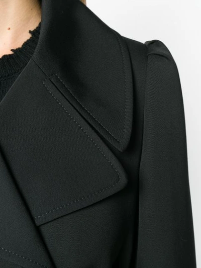 Shop Stella Mccartney Double Breasted Peacoat In Black