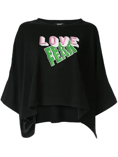 Shop Undercover T-shirt Im Cropped-design - Schwarz In Black