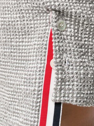Shop Thom Browne Textured Tweed Pencil Skirt In Grey