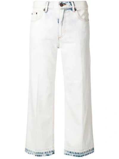 Shop Marc Jacobs Cropped Denim Jeans In Blue