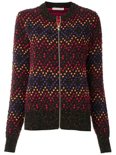 Shop Cecilia Prado Polka Dot Zip Fleece In Black