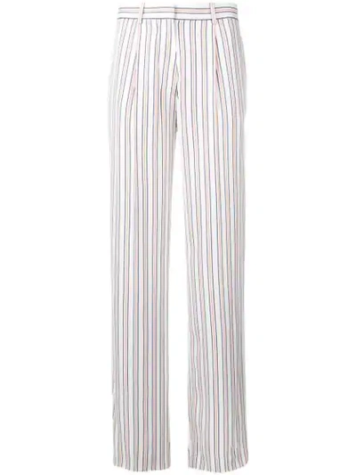 Shop Victoria Beckham Fluid Pyjama Trousers In White