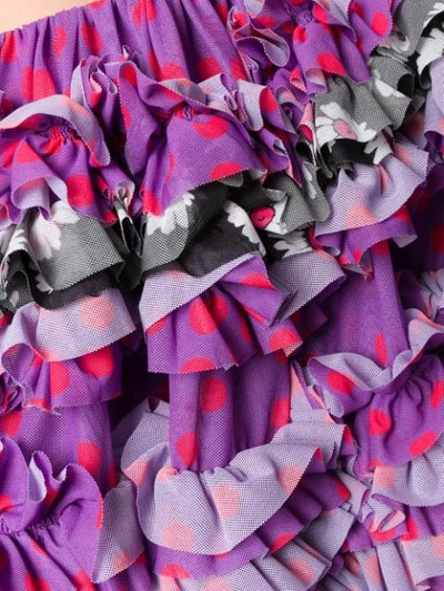 Shop Molly Goddard Ruffle-trimmed Blouse In Purple