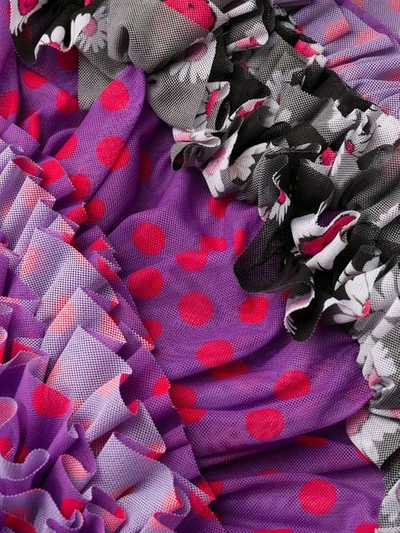 Shop Molly Goddard Ruffle-trimmed Blouse In Purple