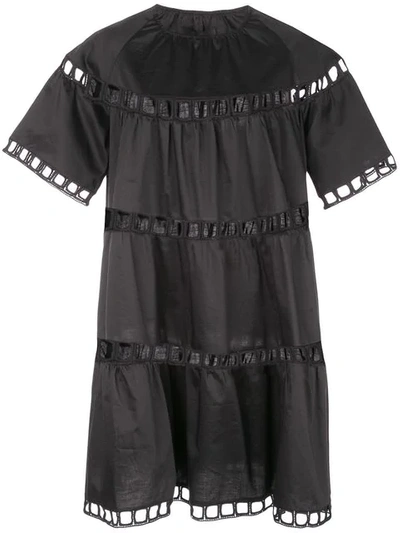 Shop Cynthia Rowley Postcard Eyelet Dress In Black