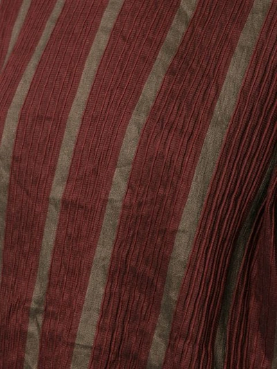 Shop Uma Wang Striped Short-sleeve Top In Red