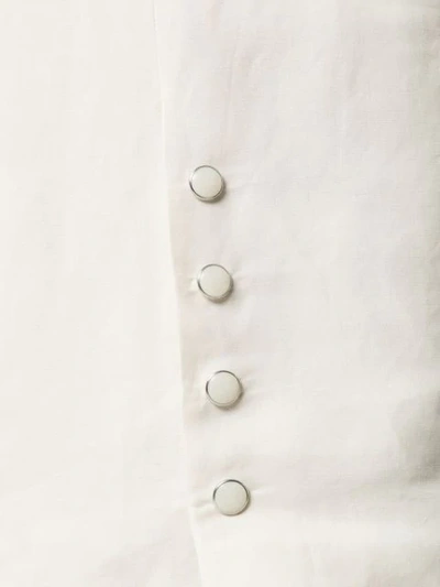 Shop Aalto Button Detail Straight Skirt In Neutrals