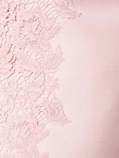 Shop Valentino Lace Trim Mini Dress In S86 Pink