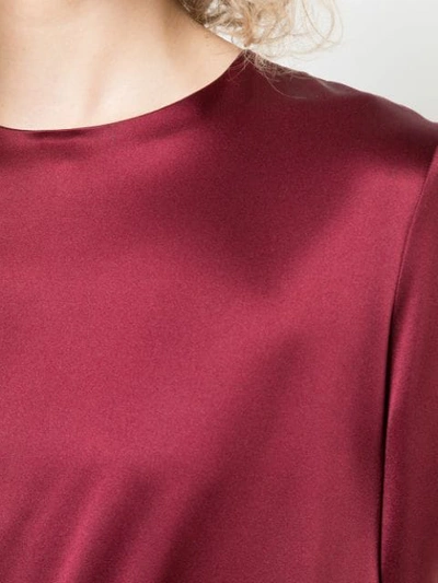 Shop Adam Lippes Classic Shift Blouse - Red