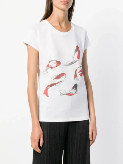 Shop Ioana Ciolacu Koi T-shirt In White