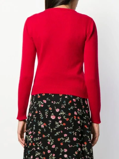 Shop Alberta Ferretti Help Me Sweater In Red