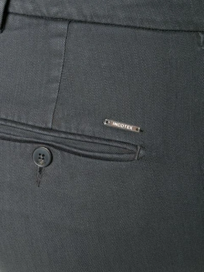 Shop Incotex Tief Sitzende Hose Mit Schmaler Passform In Grey