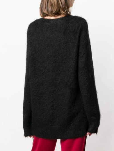 Shop Alexander Wang T Crew Neck Sweater In 001 Black