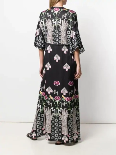 Shop Temperley London Beaumont Flux Kaftan Dress In Black