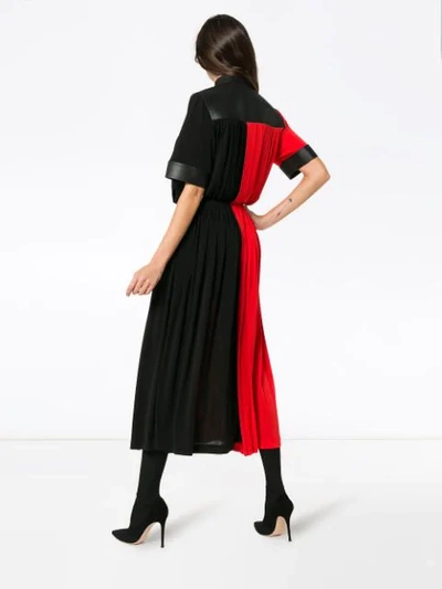 Shop Givenchy Midikleid In Colour-block-optik In Black