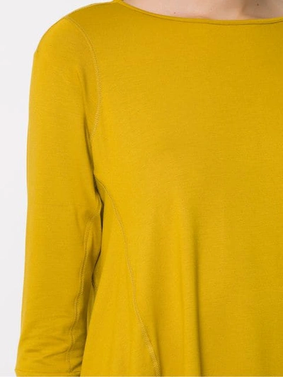 Shop Tufi Duek Long Sleeved Top - Yellow