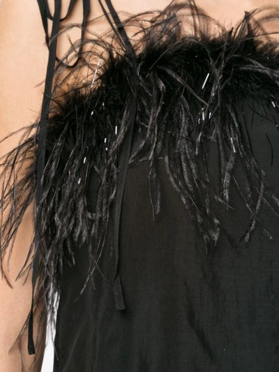 Shop Alice Mccall Favour Feather Cami In Black