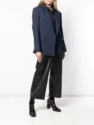 Shop A.f.vandevorst Asymmetric Tailored Blazer In Blue