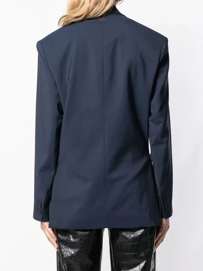 Shop A.f.vandevorst Asymmetric Tailored Blazer In Blue