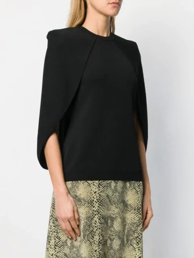 Shop Givenchy Oberteil Im Cape-design In 001 Black