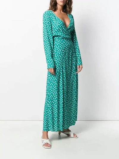 Shop Andamane Andrea Wrap Dress In Green