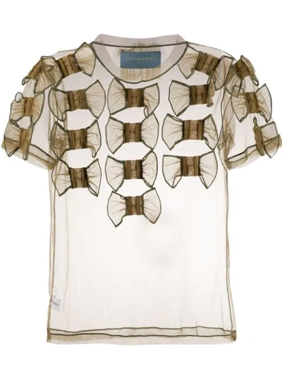 Shop Viktor & Rolf Too Many Bows T-shirt In Green