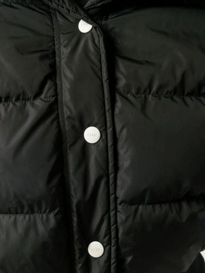 Shop Msgm Logo Puffer Jacket In Black