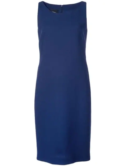 Shop Akris Sheath Dress In Blue