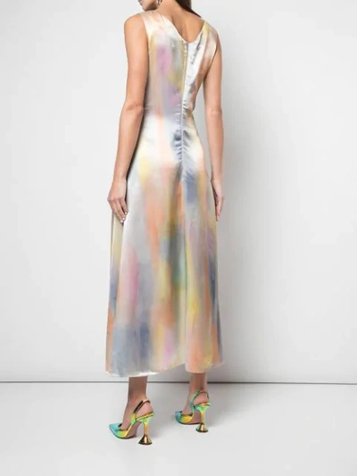 Shop Sies Marjan Miriam Printed V-neck Midi Dress In Multicolour