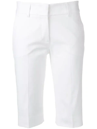 Shop Piazza Sempione Knee-length Shorts In White