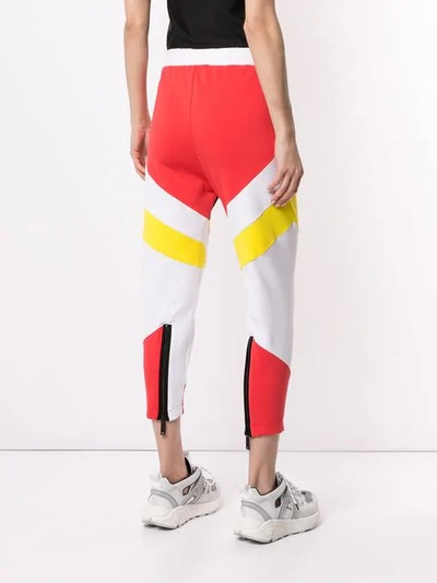 DSQUARED2 COLOUR BLOCK TRACK TROUSERS - 多色