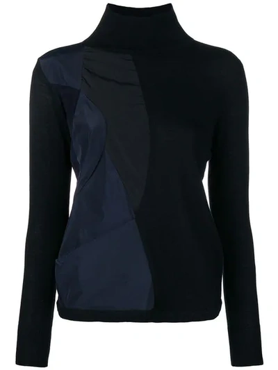 Shop Stefano Mortari Patchwork Sweater In Black