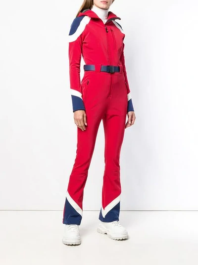 Shop Perfect Moment Allos Belted Jumpsuit In Red