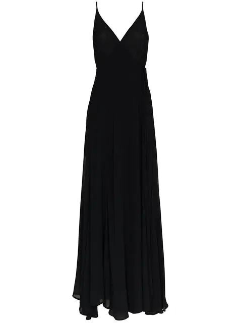reformation black maxi dress