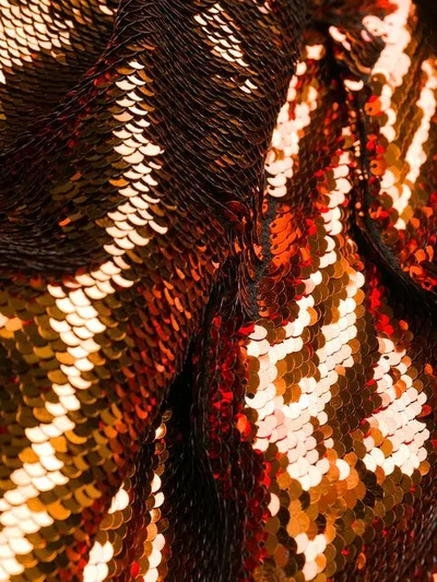 Shop Alexandre Vauthier Sequin Embellished Dress - Orange
