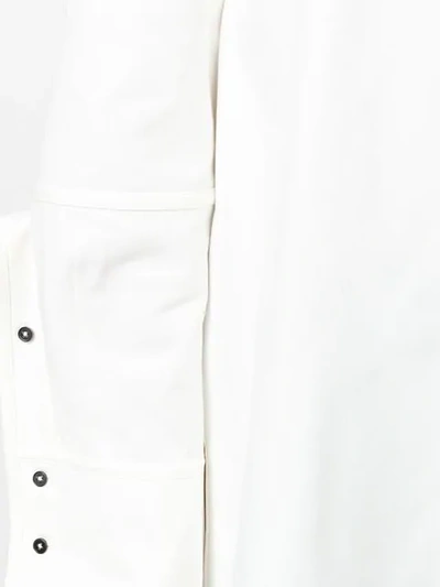 Shop Jil Sander Mandarin-collar Shirt - White