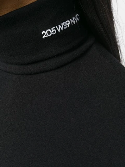 Shop Calvin Klein 205w39nyc Logo Polo Neck In Black