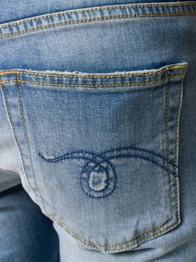 Shop R13 Distressed Hem Boyfriend Jeans In Blue