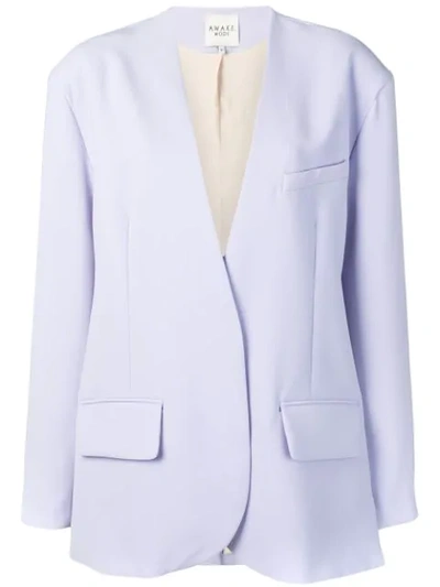 Shop A.w.a.k.e. Blazer Im Oversized-look In Lilac