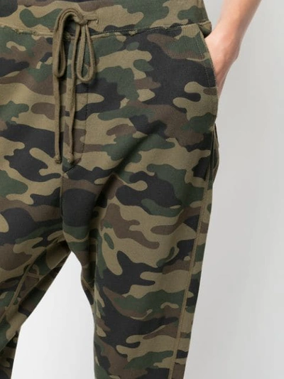Shop Nili Lotan Camouflage Track Pants In Green