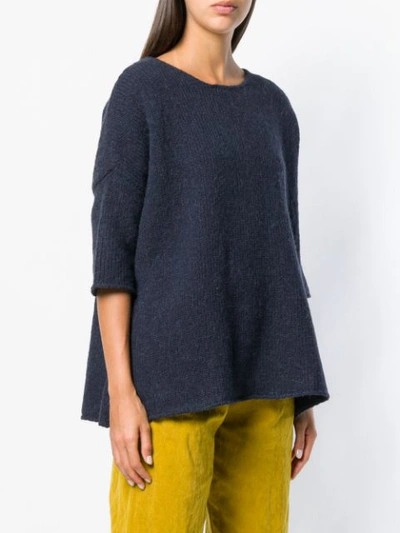 Shop Apuntob Half Sleeve Jumper - Blue