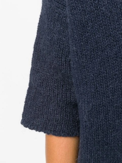 Shop Apuntob Half Sleeve Jumper - Blue