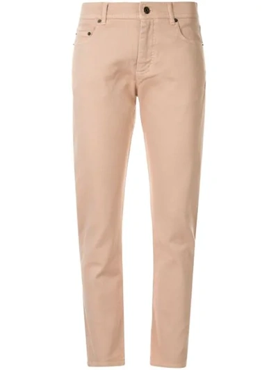 Shop N°21 Mid-rise Cropped Jeans In Neutrals