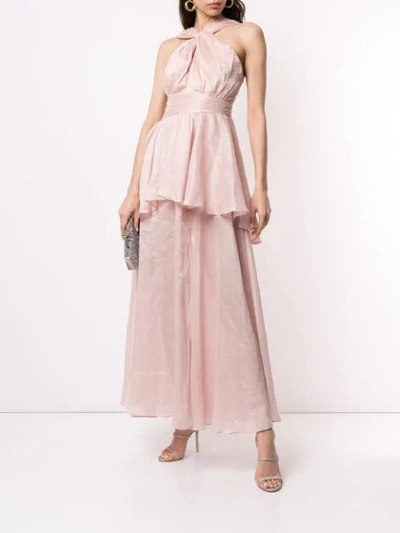 Shop Aje Fraser Maxi Dress In Pink