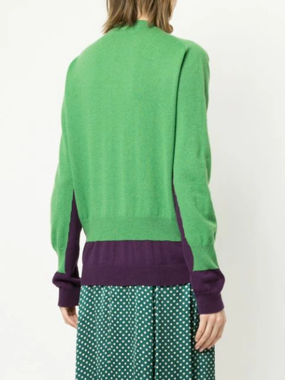 Shop Marni Loose Fitted Sweater In Green
