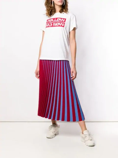 Shop Red Valentino Lettering Logo Print T-shirt In White