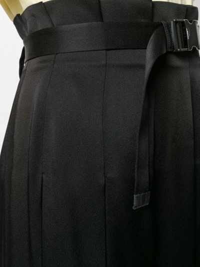 FENDI MIDI PLEATED SKIRT - 黑色