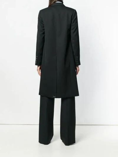 Shop Victoria Beckham Double Breasted Coat In Black