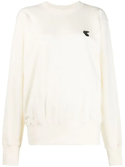 Shop Vivienne Westwood Anglomania Logo Patch Sweatshirt In White