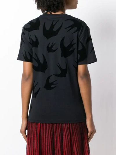 Shop Mcq By Alexander Mcqueen Swallow T-shirt In Black